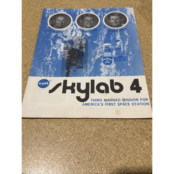 NASA Skylab 4 Mission Poster Ephemera Third Manned Mission 1973 - Picture 1 of 5